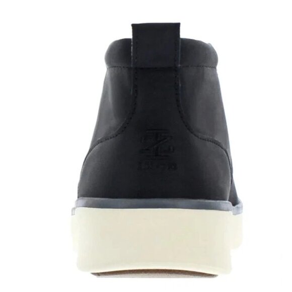 Izod 11 Palmer Men's Chukka Boots Black Leather Round Toe Lace-up Shoes Sneaker - Picture 13 of 14